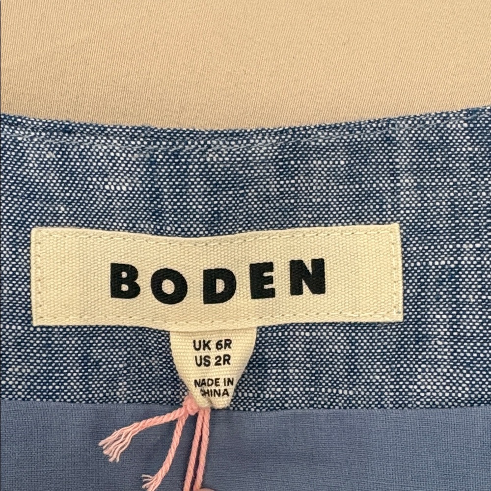 Boden, Denim Dress, Size 2 - Picture 3 of 3